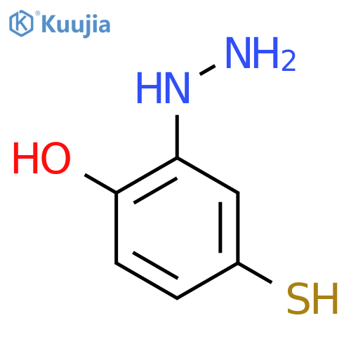 2-Hydroxy-5-mercaptophenylhydrazine structure
