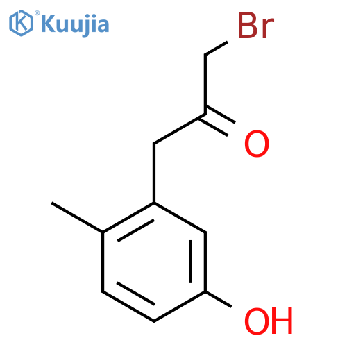 3-(3-Bromo-2-oxopropyl)-4-methylphenol structure