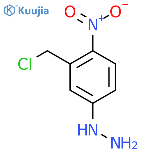 3-(Chloromethyl)-4-nitrophenylhydrazine structure