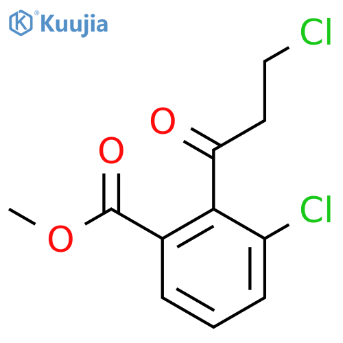 Methyl 3-chloro-2-(3-chloropropanoyl)benzoate structure