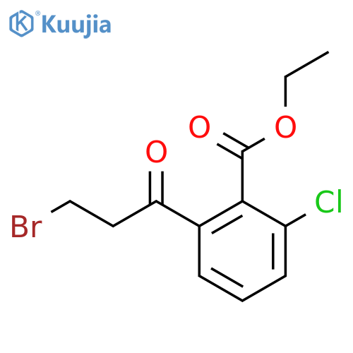 Ethyl 2-(3-bromopropanoyl)-6-chlorobenzoate structure