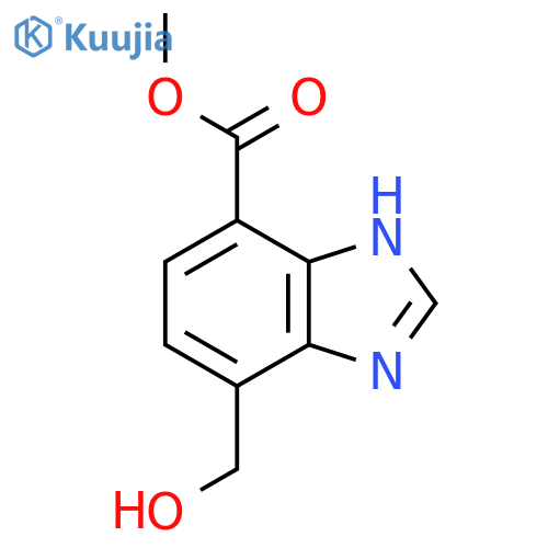 Methyl 7-hydroxymethyl-1H-benzimidazole-4-carboxylate structure