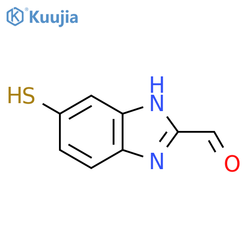 2-Formyl-5-mercapto-1H-benzimidazole structure