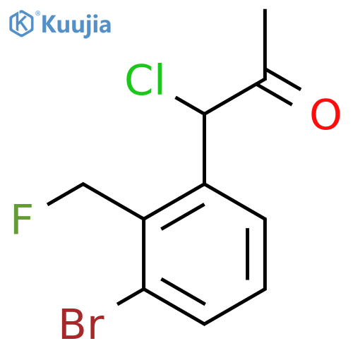 1-(3-Bromo-2-(fluoromethyl)phenyl)-1-chloropropan-2-one structure