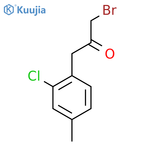 1-Bromo-3-(2-chloro-4-methylphenyl)propan-2-one structure