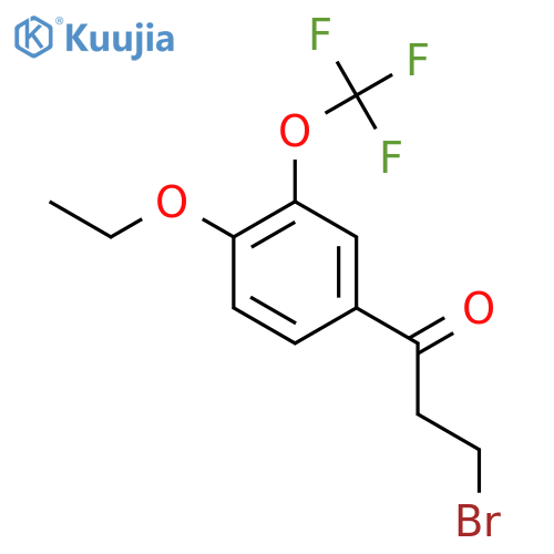 3-Bromo-1-(4-ethoxy-3-(trifluoromethoxy)phenyl)propan-1-one structure