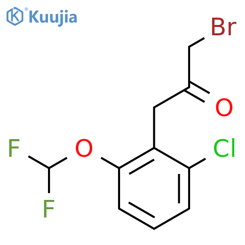 1-Bromo-3-(2-chloro-6-(difluoromethoxy)phenyl)propan-2-one structure