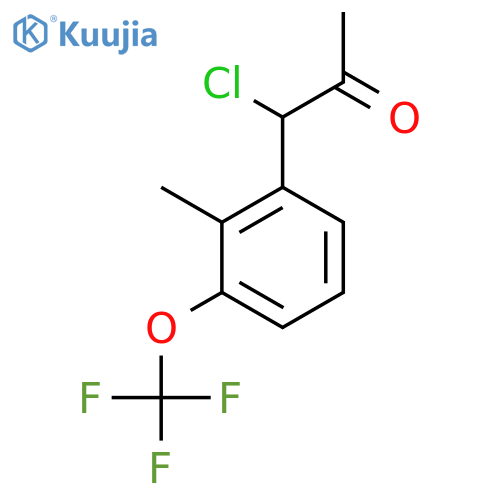 2-(1-Chloro-2-oxopropyl)-6-(trifluoromethoxy)toluene structure