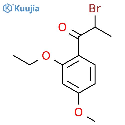 2-Bromo-1-(2-ethoxy-4-methoxyphenyl)propan-1-one structure