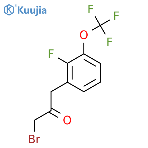 1-Bromo-3-(2-fluoro-3-(trifluoromethoxy)phenyl)propan-2-one structure
