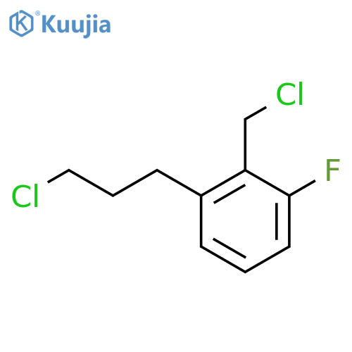 2-(3-Chloropropyl)-6-fluorobenzyl chloride structure