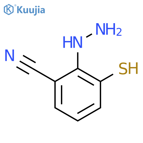 2-Cyano-6-mercaptophenylhydrazine structure