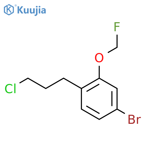 1-Bromo-4-(3-chloropropyl)-3-(fluoromethoxy)benzene structure