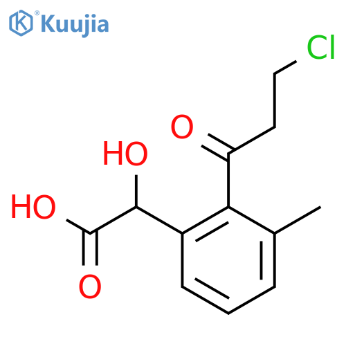 2-(3-Chloropropanoyl)-3-methylmandelic acid structure