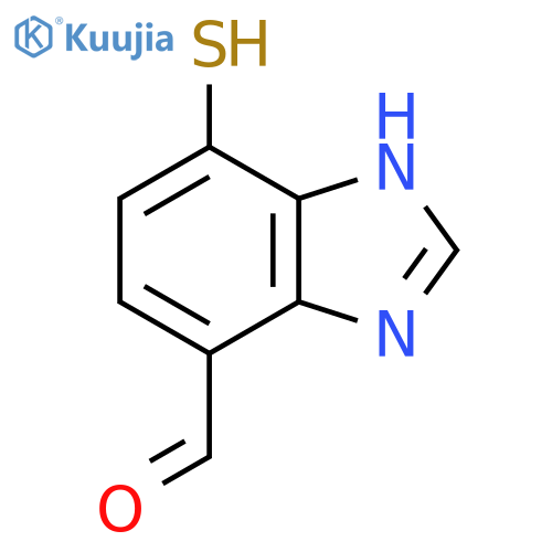 4-Formyl-7-mercapto-1H-benzimidazole structure