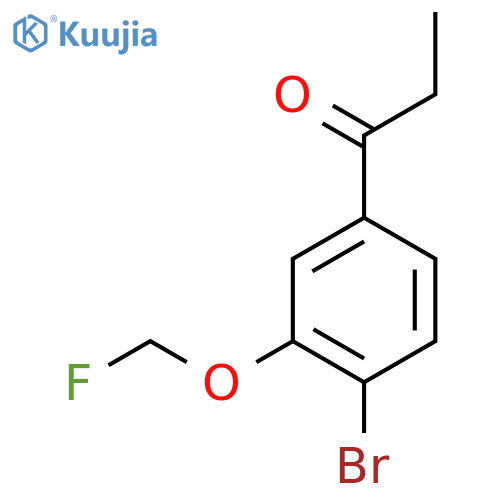 1-(4-Bromo-3-(fluoromethoxy)phenyl)propan-1-one structure
