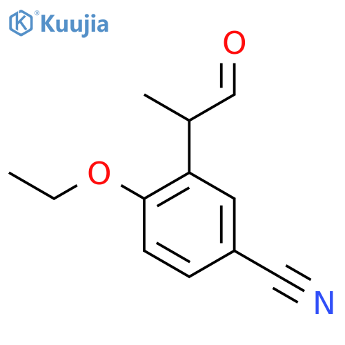 5-Cyano-2-ethoxyphenylpropanal structure