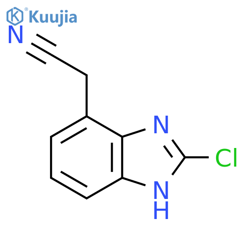 2-Chloro-1H-benzimidazole-7-acetonitrile structure