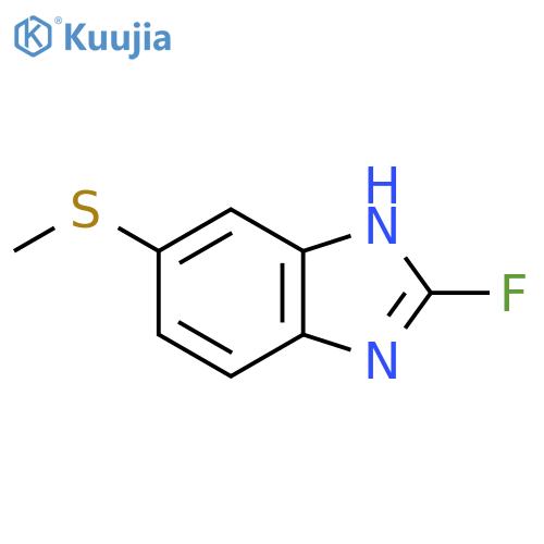 2-Fluoro-6-methylthio-1H-benzimidazole structure