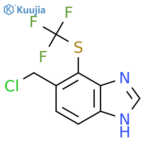 5-Chloromethyl-4-trifluoromethylthio-1H-benzimidazole structure