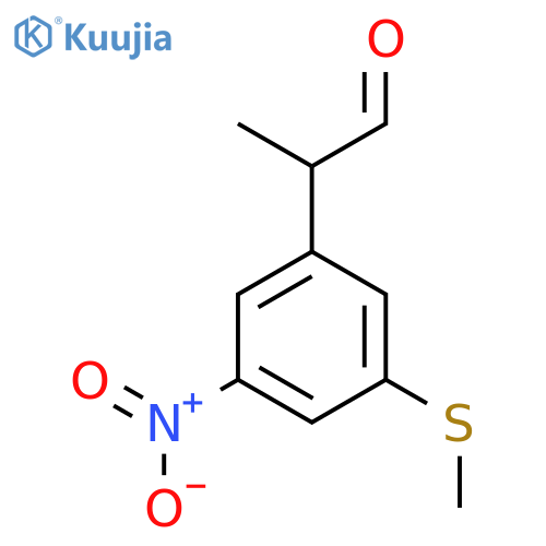 3-(Methylthio)-5-nitrophenylpropanal structure