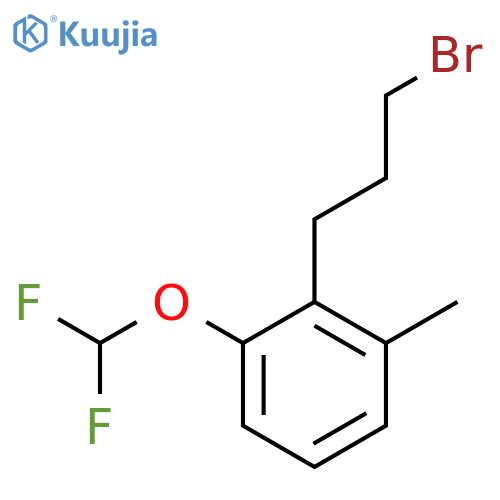 2-(3-Bromopropyl)-3-(difluoromethoxy)toluene structure