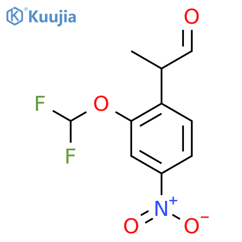 2-(Difluoromethoxy)-4-nitrophenylpropanal structure