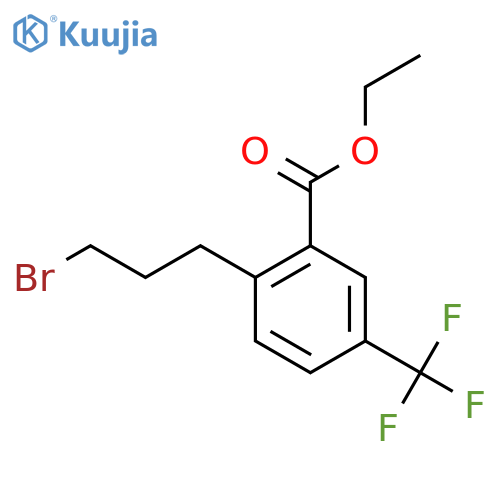 Ethyl 2-(3-bromopropyl)-5-(trifluoromethyl)benzoate structure