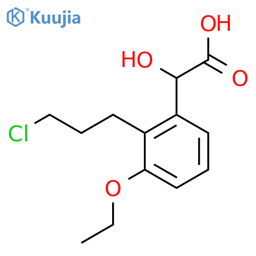 2-(3-Chloropropyl)-3-ethoxymandelic acid structure