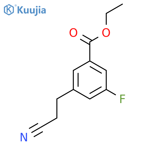 Ethyl 3-(2-cyanoethyl)-5-fluorobenzoate structure