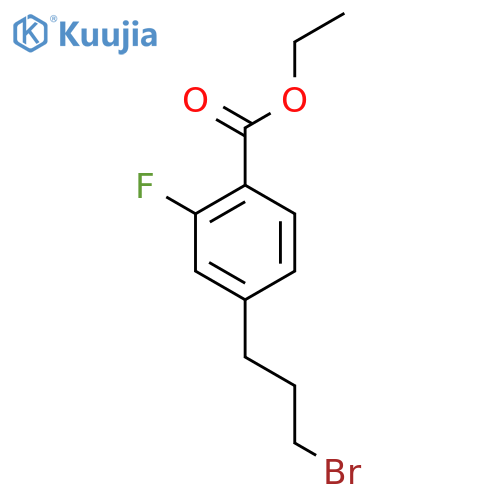 Ethyl 4-(3-bromopropyl)-2-fluorobenzoate structure