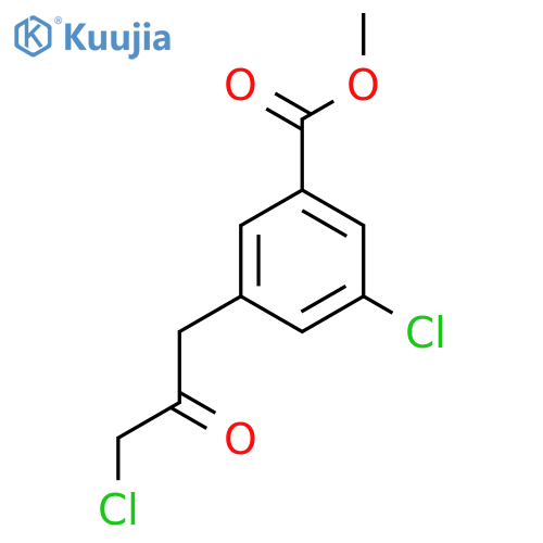 Methyl 3-chloro-5-(3-chloro-2-oxopropyl)benzoate structure