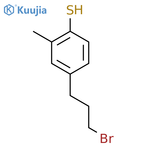 4-(3-Bromopropyl)-2-methylthiophenol structure