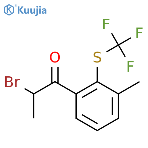3-(2-Bromopropanoyl)-2-(trifluoromethylthio)toluene structure