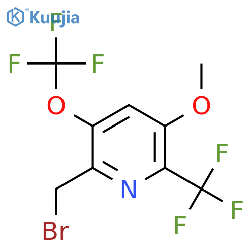 2-(Bromomethyl)-5-methoxy-3-(trifluoromethoxy)-6-(trifluoromethyl)pyridine structure