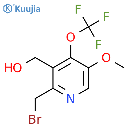 2-(Bromomethyl)-5-methoxy-4-(trifluoromethoxy)pyridine-3-methanol structure