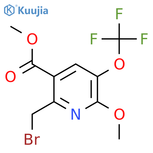 Methyl 2-(bromomethyl)-6-methoxy-5-(trifluoromethoxy)pyridine-3-carboxylate structure