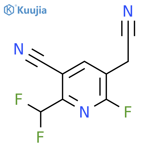 3-Cyano-2-(difluoromethyl)-6-fluoropyridine-5-acetonitrile structure