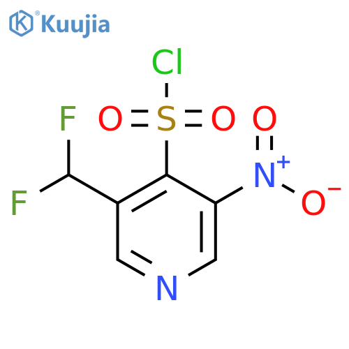 3-(Difluoromethyl)-5-nitropyridine-4-sulfonyl chloride structure