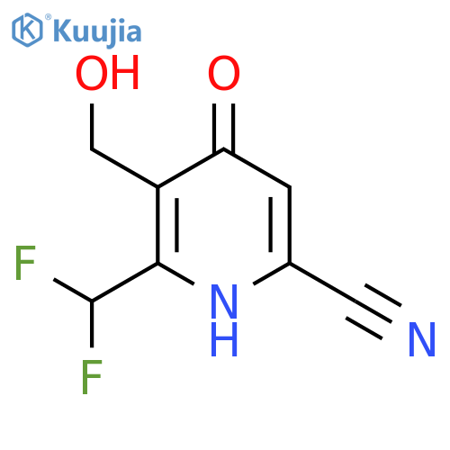 6-Cyano-2-(difluoromethyl)-4-hydroxypyridine-3-methanol structure