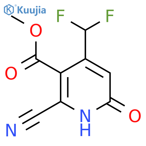 Methyl 2-cyano-4-(difluoromethyl)-6-hydroxypyridine-3-carboxylate structure