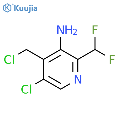 3-Amino-5-chloro-4-(chloromethyl)-2-(difluoromethyl)pyridine structure