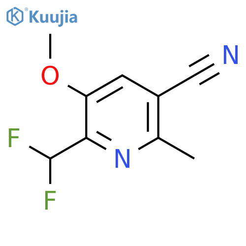 5-Cyano-2-(difluoromethyl)-3-methoxy-6-methylpyridine structure