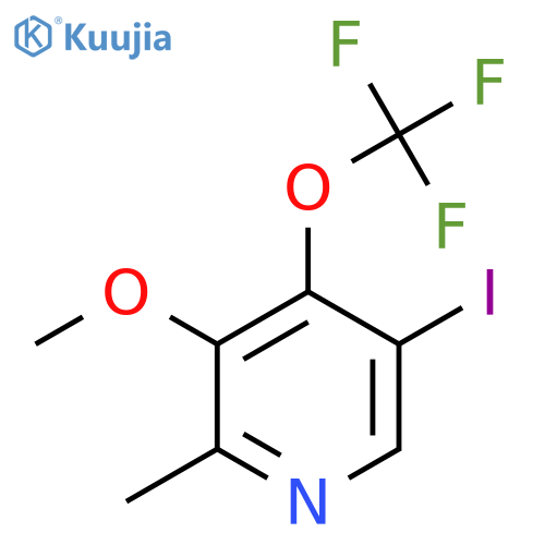 5-Iodo-3-methoxy-2-methyl-4-(trifluoromethoxy)pyridine structure