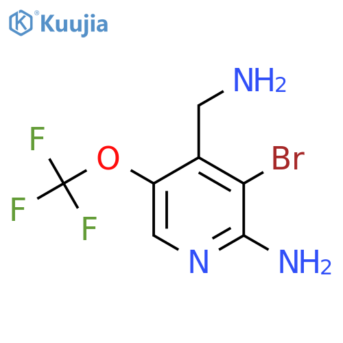 2-Amino-4-(aminomethyl)-3-bromo-5-(trifluoromethoxy)pyridine structure
