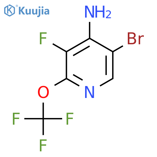 4-Amino-5-bromo-3-fluoro-2-(trifluoromethoxy)pyridine structure