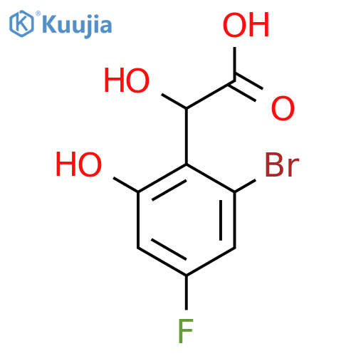 2-Bromo-4-fluoro-6-hydroxymandelic acid structure