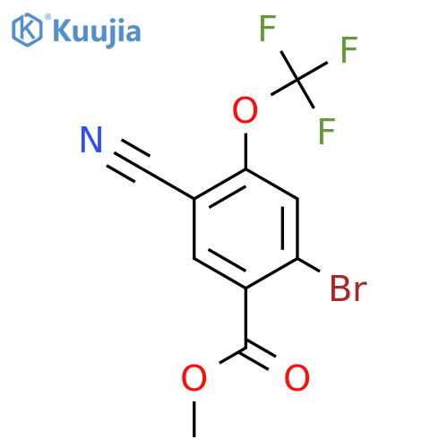 Methyl 2-bromo-5-cyano-4-(trifluoromethoxy)benzoate structure