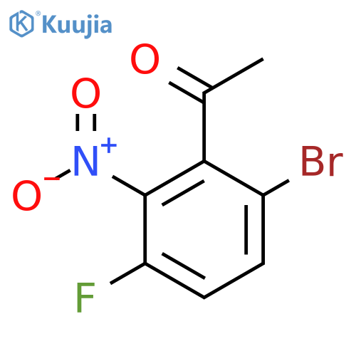 6'-Bromo-3'-fluoro-2'-nitroacetophenone structure