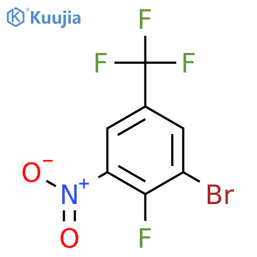1-Bromo-2-fluoro-3-nitro-5-(trifluoromethyl)benzene structure